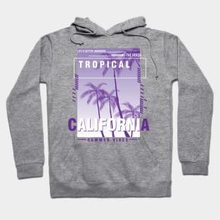 California Tropical Typography Hoodie